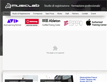 Tablet Screenshot of musiclabstudio.com